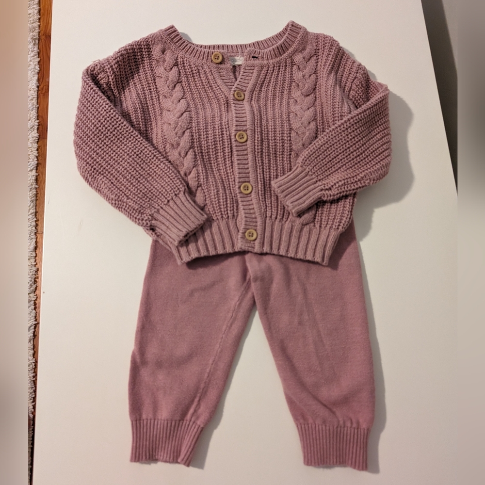 Grayson Collective Cable Knit Sweater Set